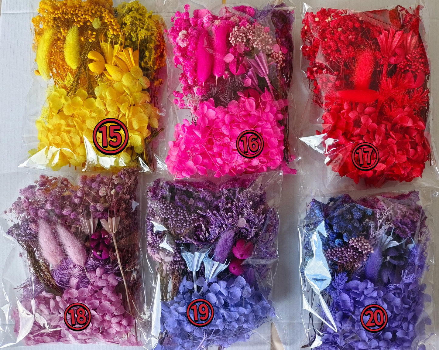 dried flower DIY material pack(claim on website or live,note number)