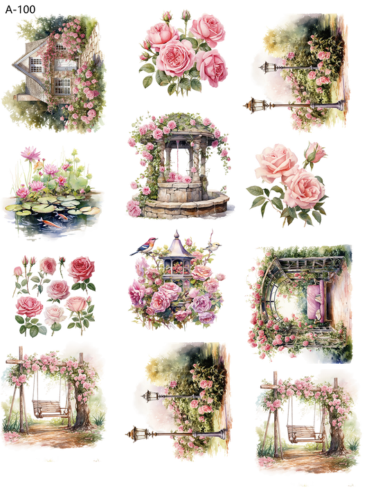 A100 embossed sticker A100 pre-cut embossed sticker (5.91*7.87 inch)