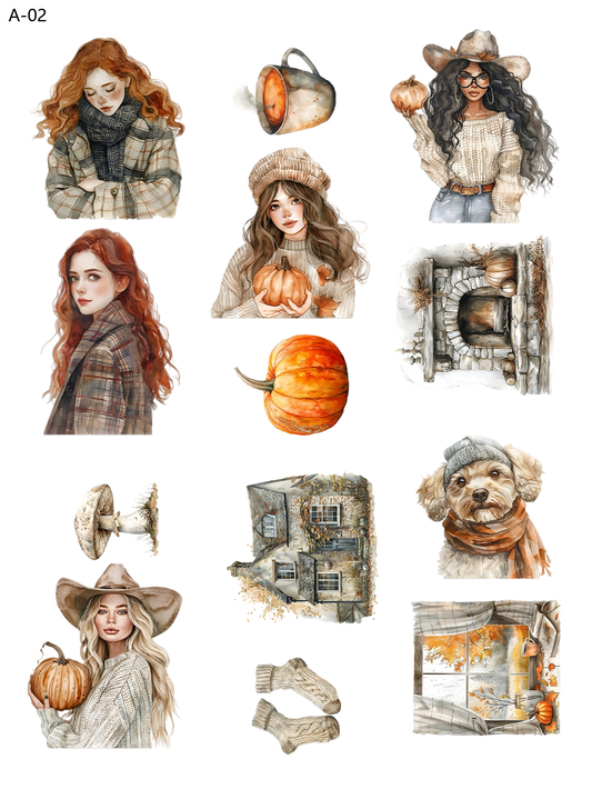 A02 embossed sticker A02 pre-cut embossed sticker (5.91*7.87 inch)