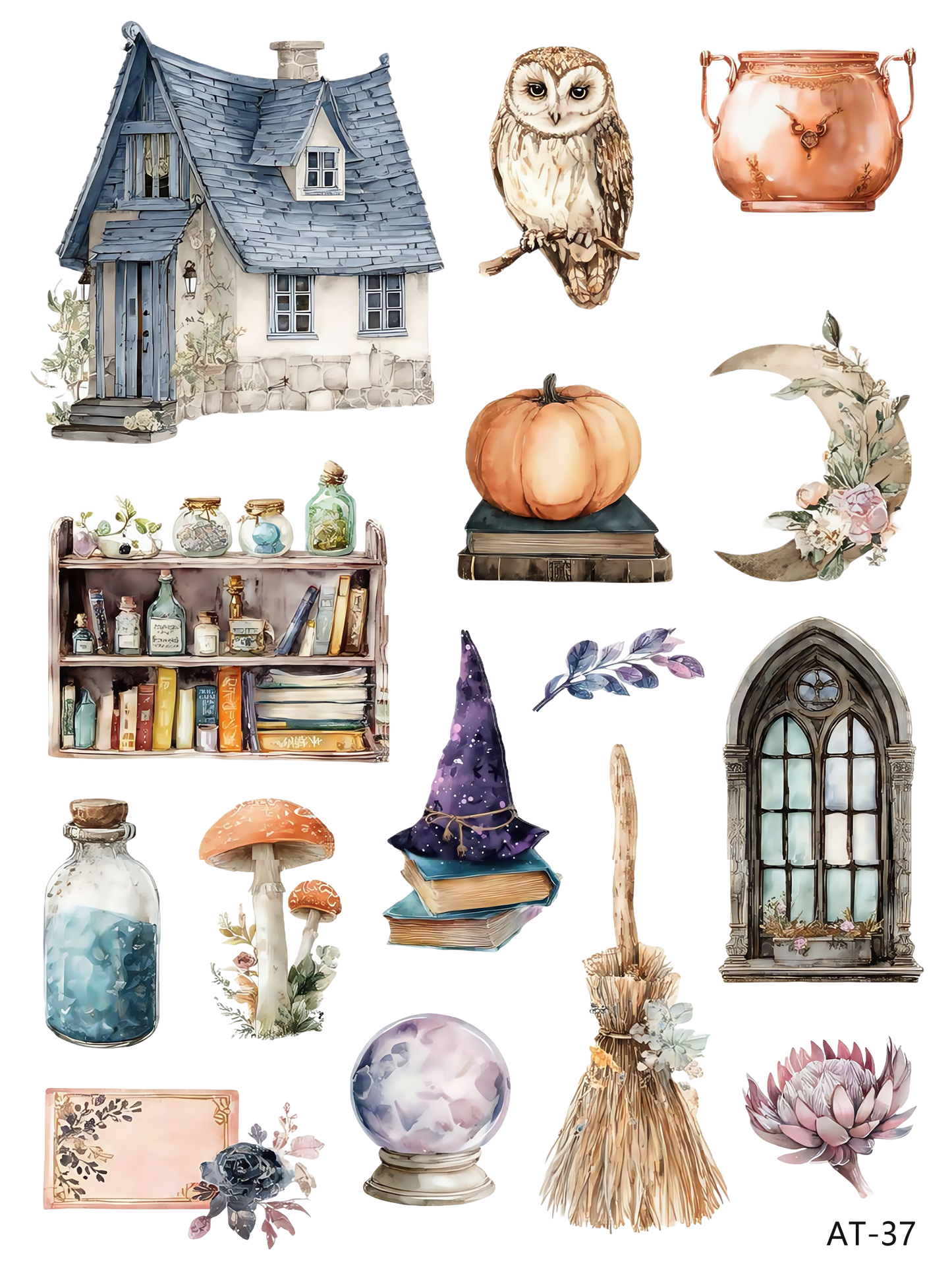 AT27-AT37 embossed sticker AT37 pre-cut embossed sticker (5.91*7.87 inch)