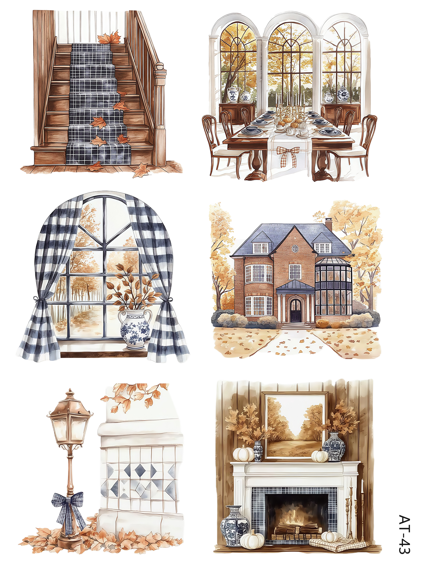 AT38-AT43 embossed sticker AT43 pre-cut embossed sticker (5.91*7.87 inch)