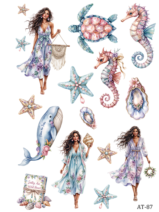 AT87-AT97 embossed sticker AT87