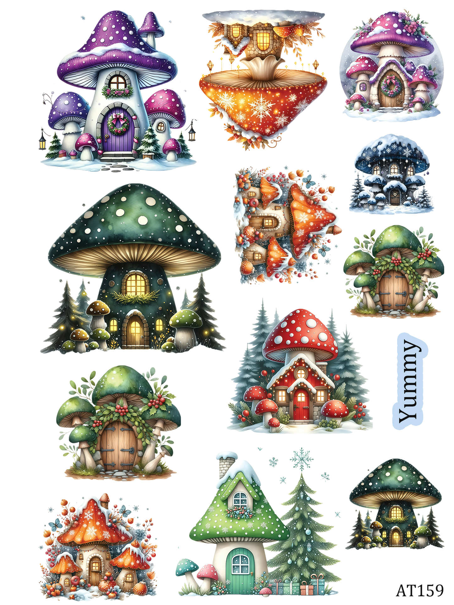 AT149-AT159 embossed sticker AT159