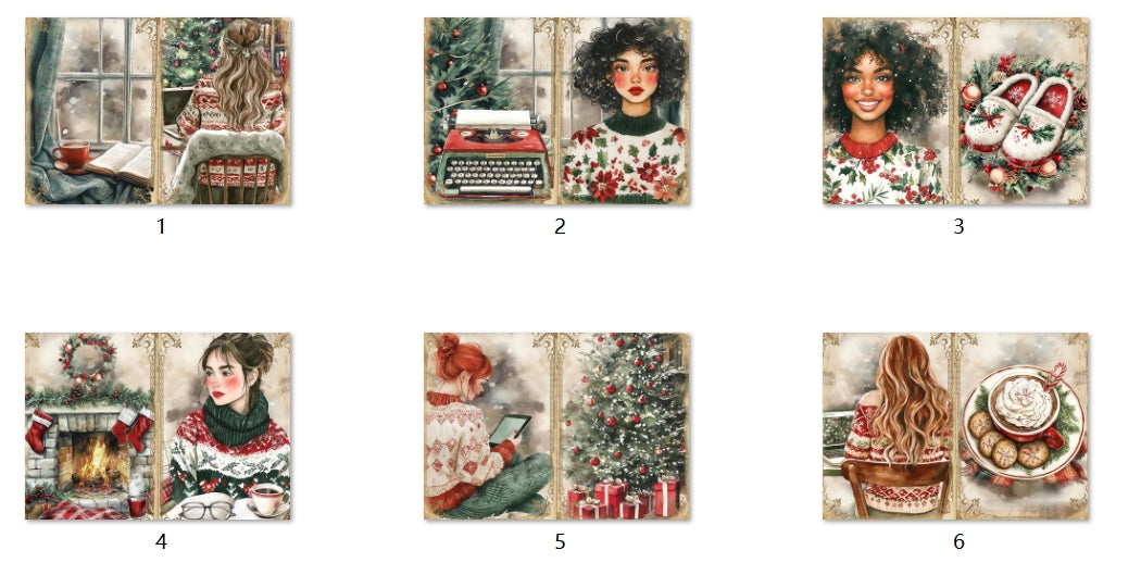 B104-B113 background paper B113 6pcs (A5 size)