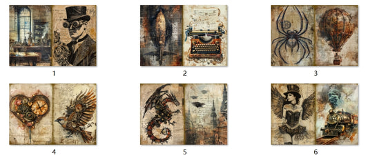 B134-B143 background paper B135 6pcs (A5 size)