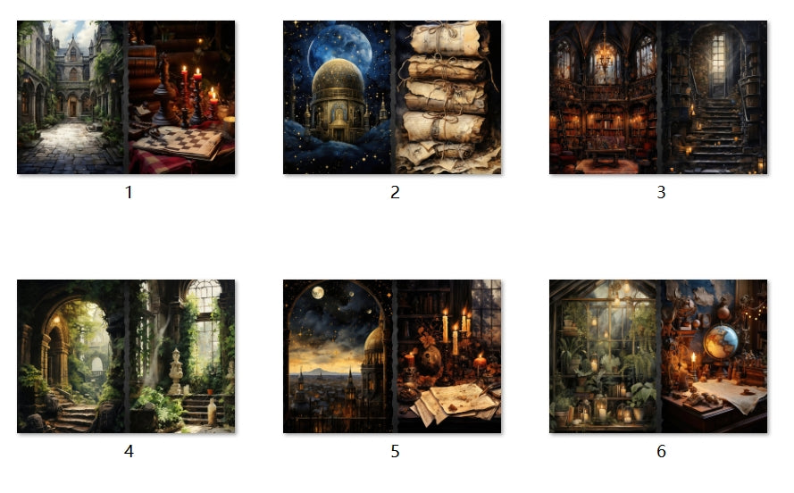 B204-B213 background paper B213 6pcs (A5 size)