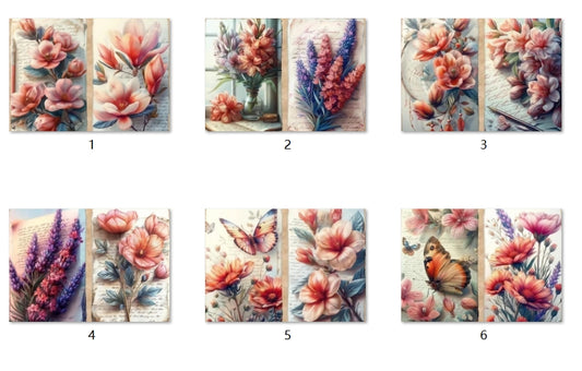 B214-B223 background paper B217 6pcs (A5 size)