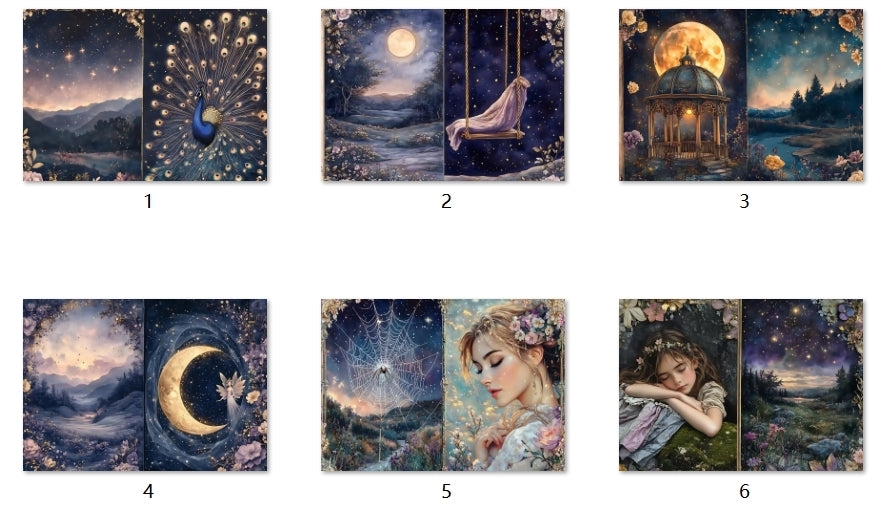 B244-B253 background paper B253 6pcs (A5 size)