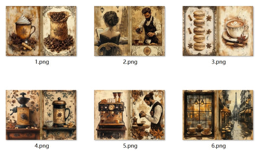 B284-B293 background paper B284 6pcs (A5 size)