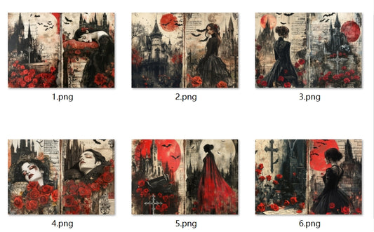 B334-B343 background paper B334 6pcs (A5 size)