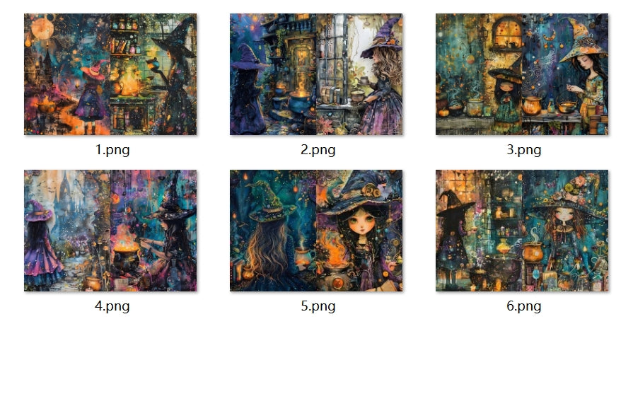 B394-B403 background paper B401 6pcs (A5 size)