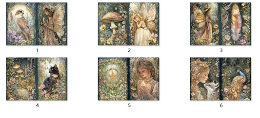 B74-B83 background paper B75 6pcs (A5 size)