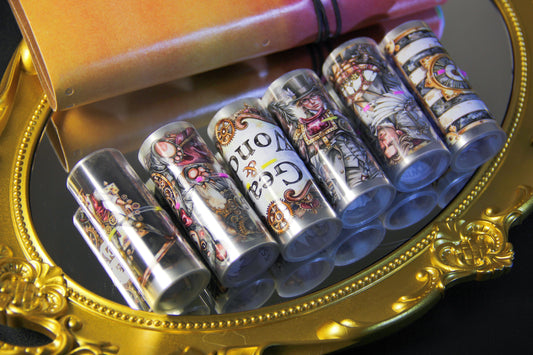 Steampunk Circus Ballroom Soiree Joker Pet Tape Journal Stickers Craft Supplies Planner for Creative Projects Unique Theme