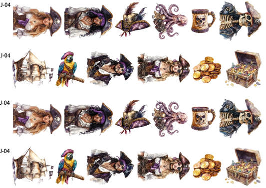 A04 embossed sticker