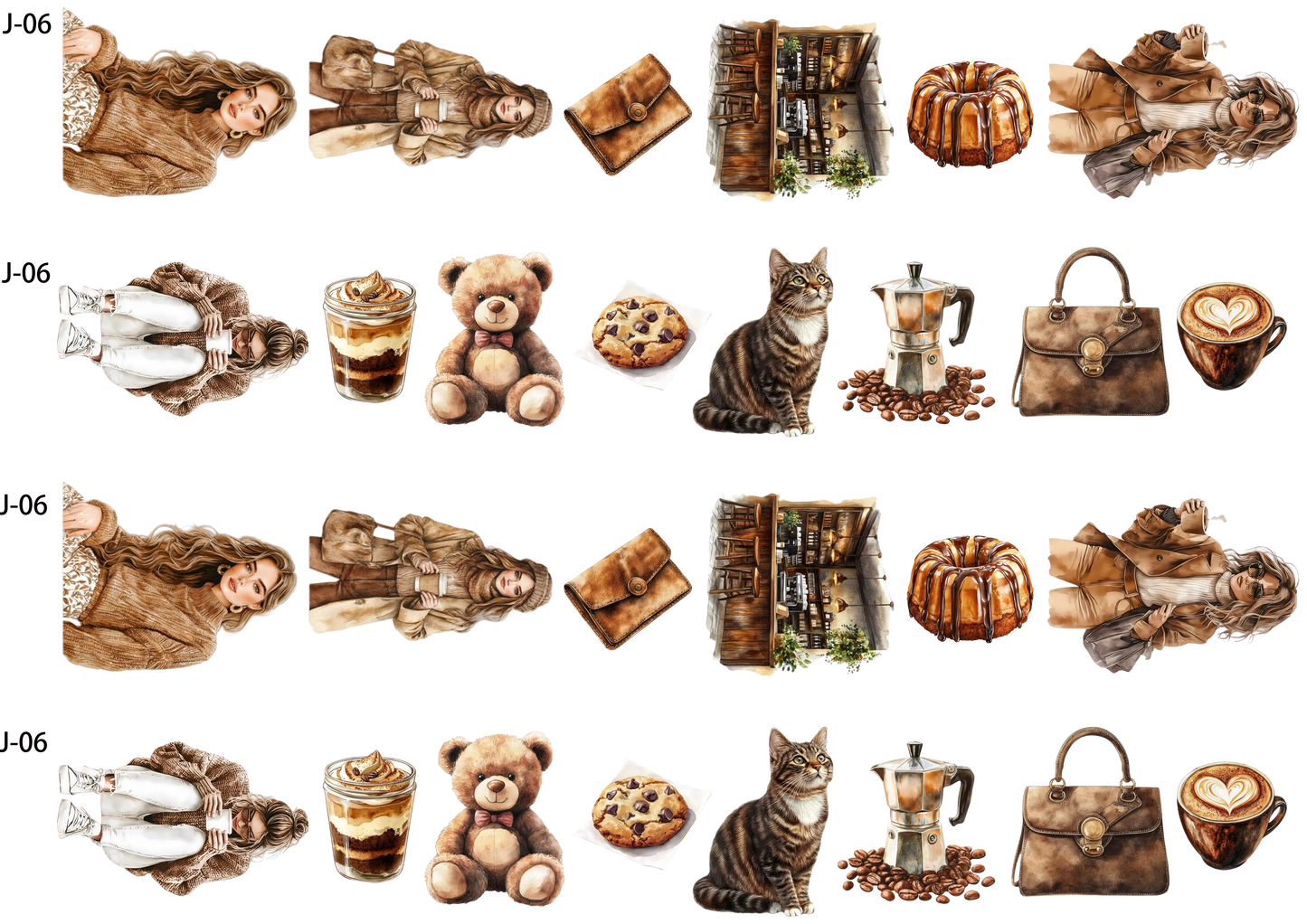 A06 embossed sticker