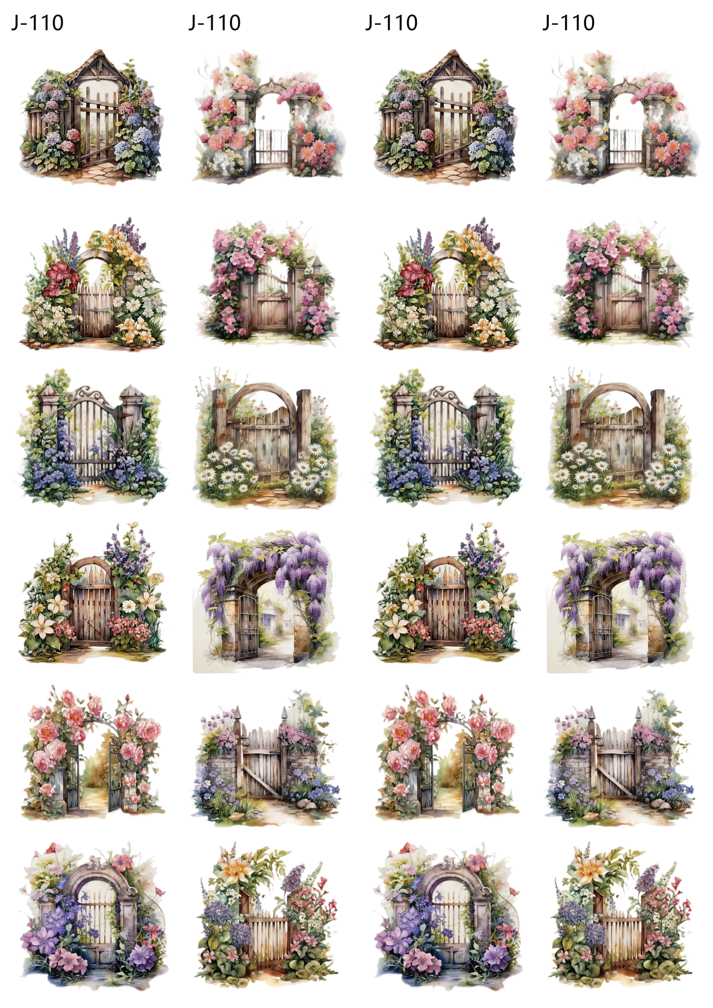 A110 embossed sticker