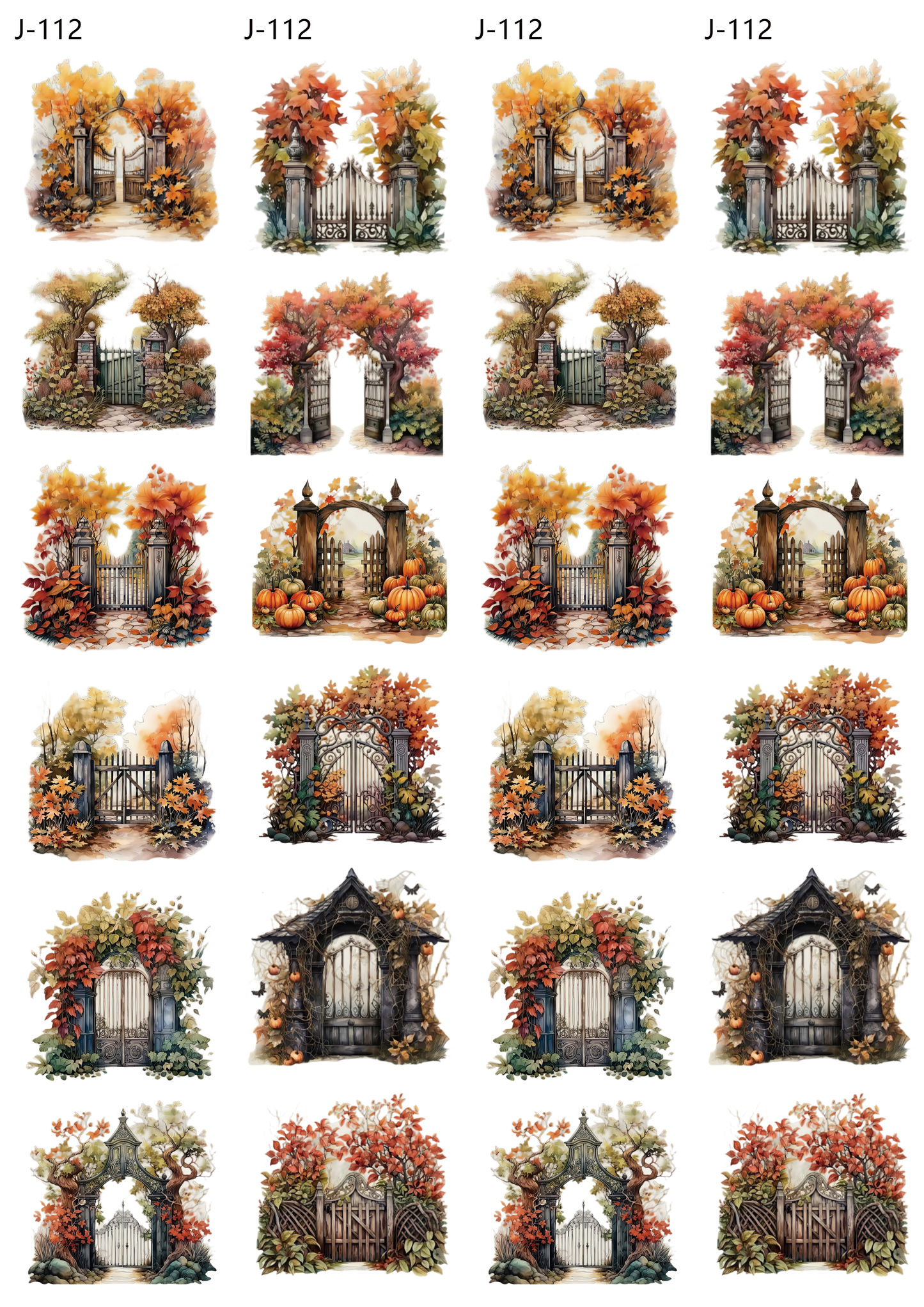 A112 embossed sticker