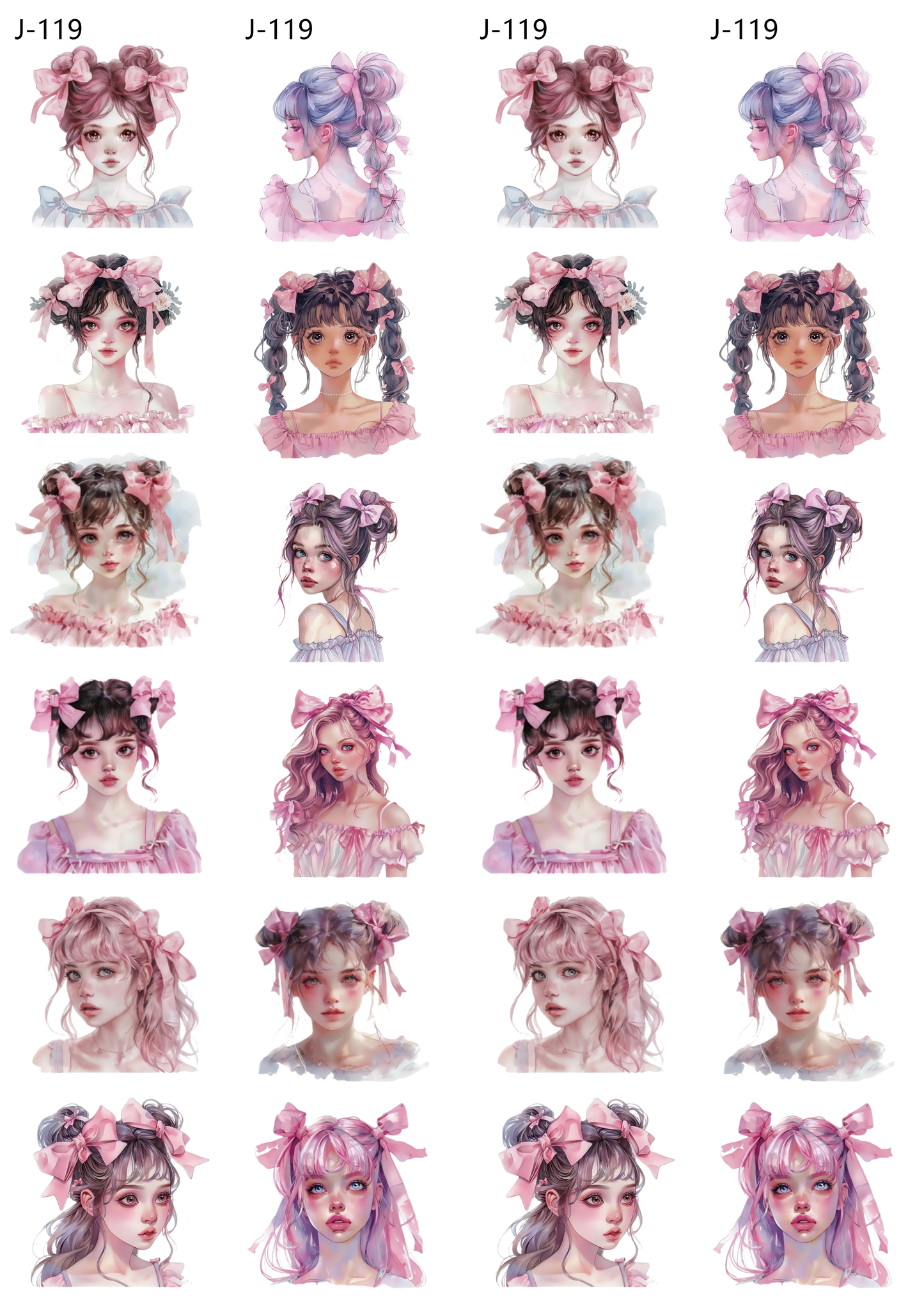 A119 embossed sticker