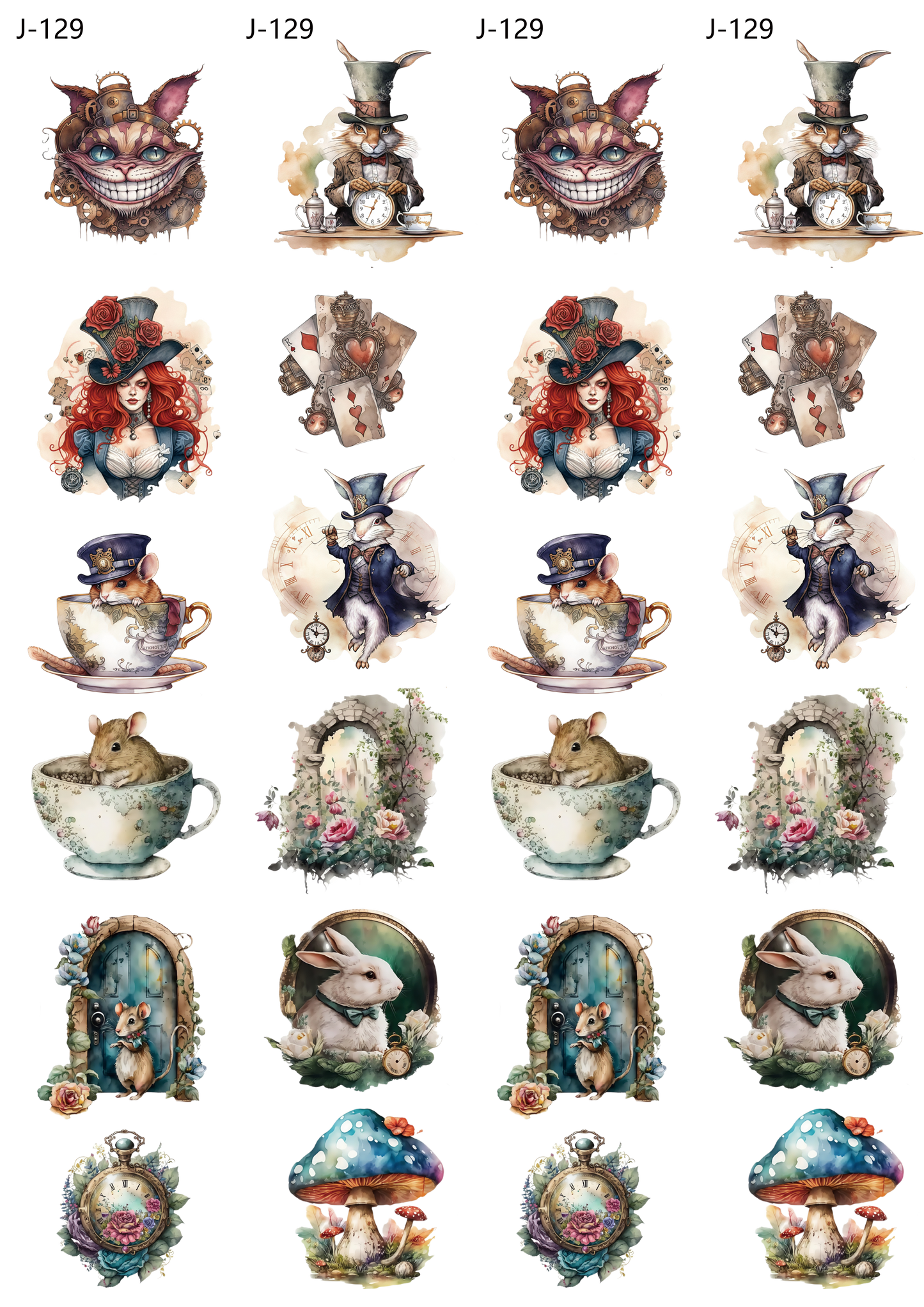 A129 embossed sticker