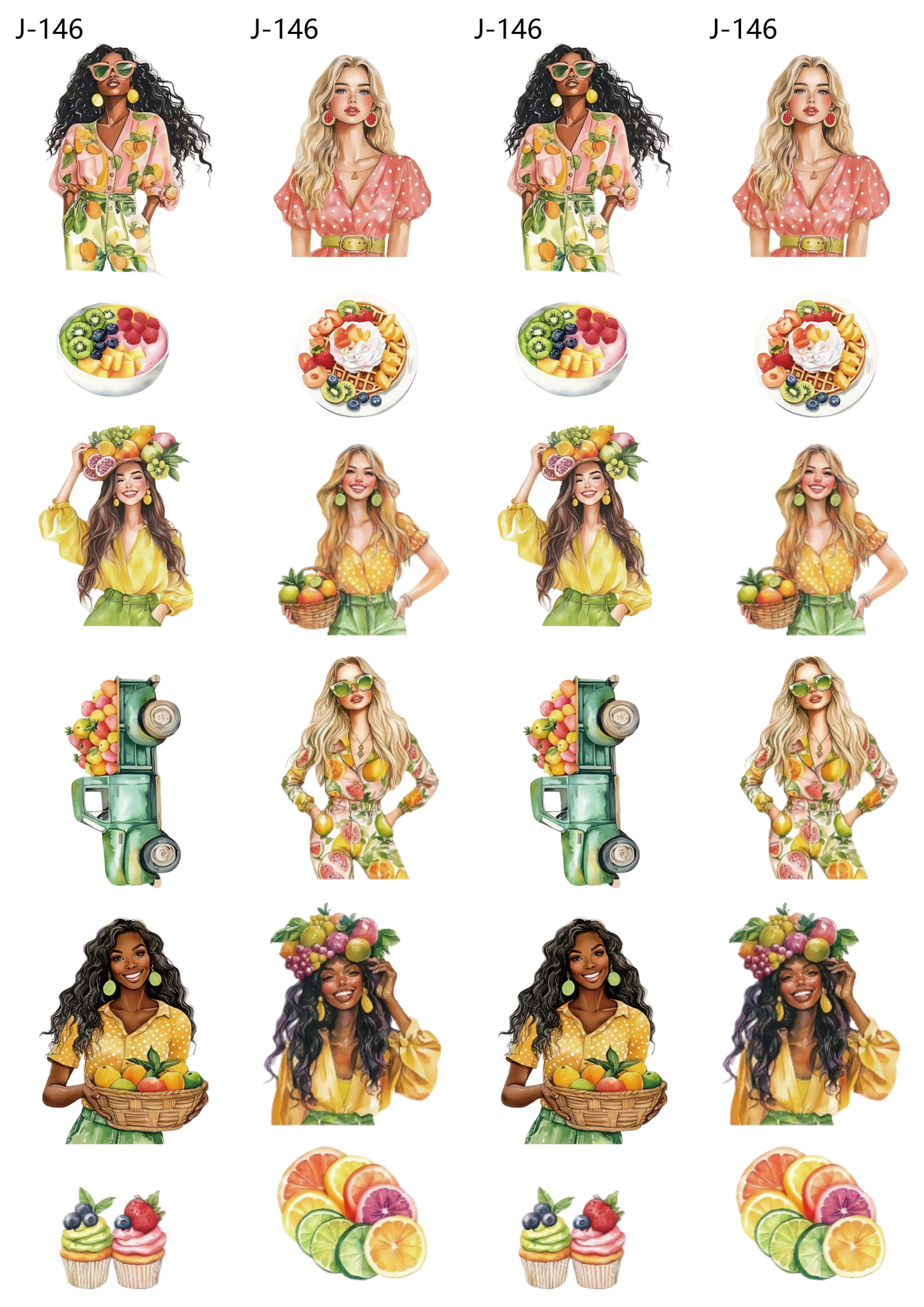 A146 embossed sticker