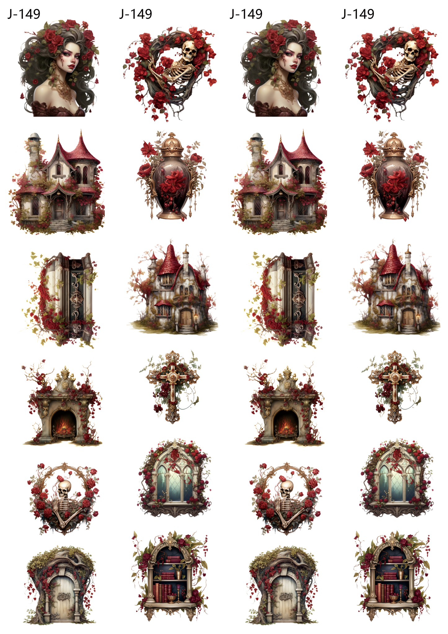 A149 embossed sticker