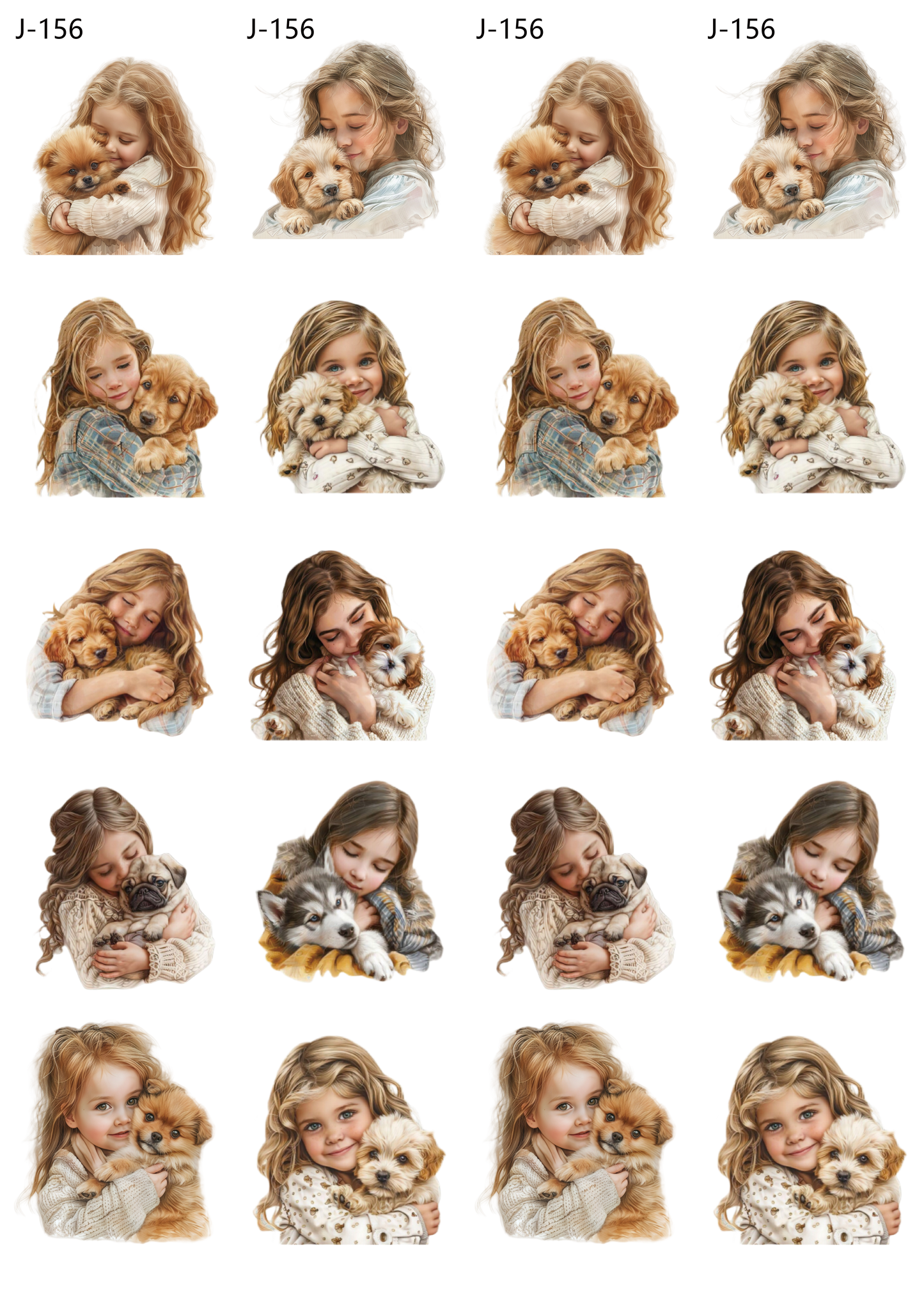 A156 embossed sticker