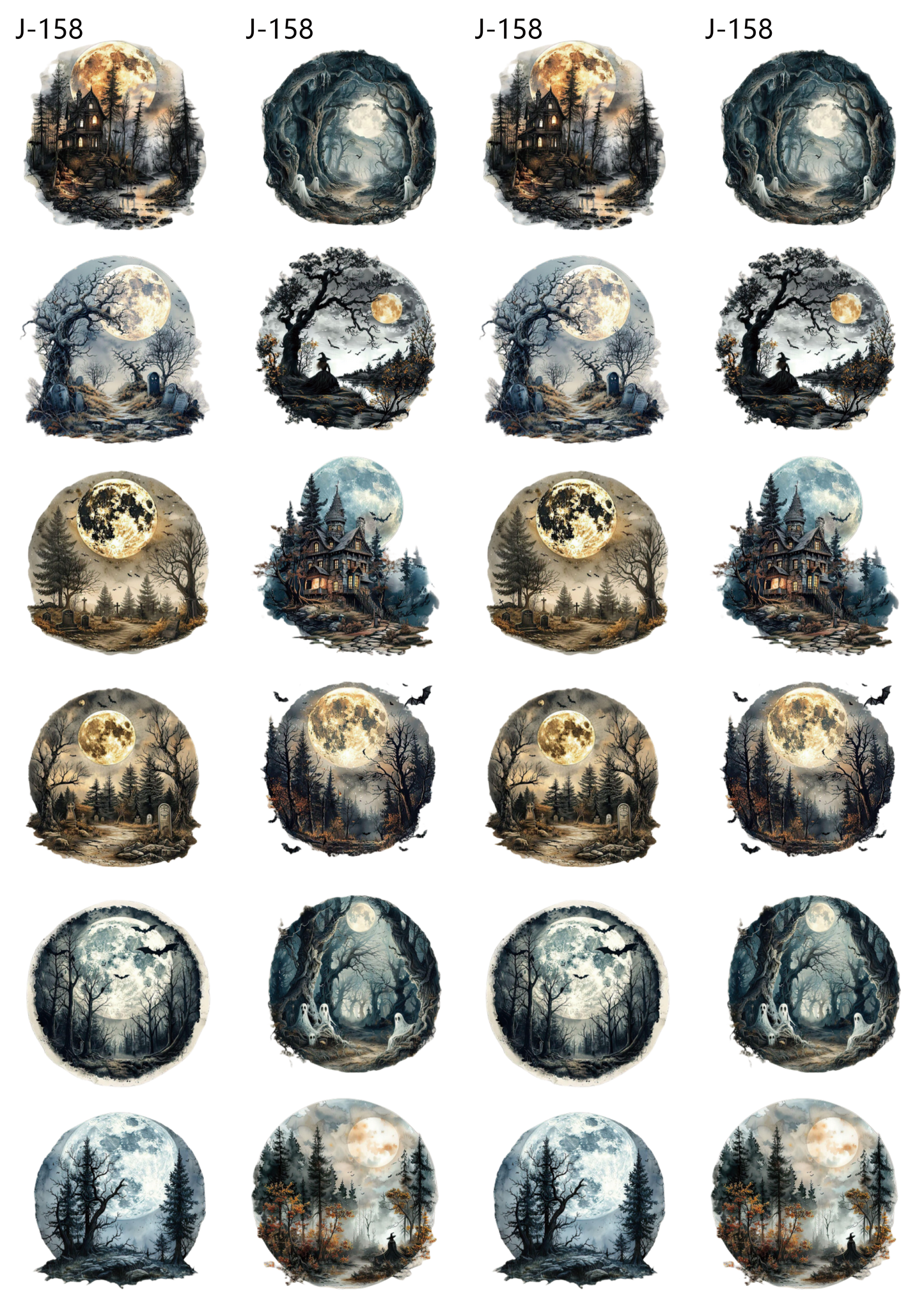 A158 embossed sticker