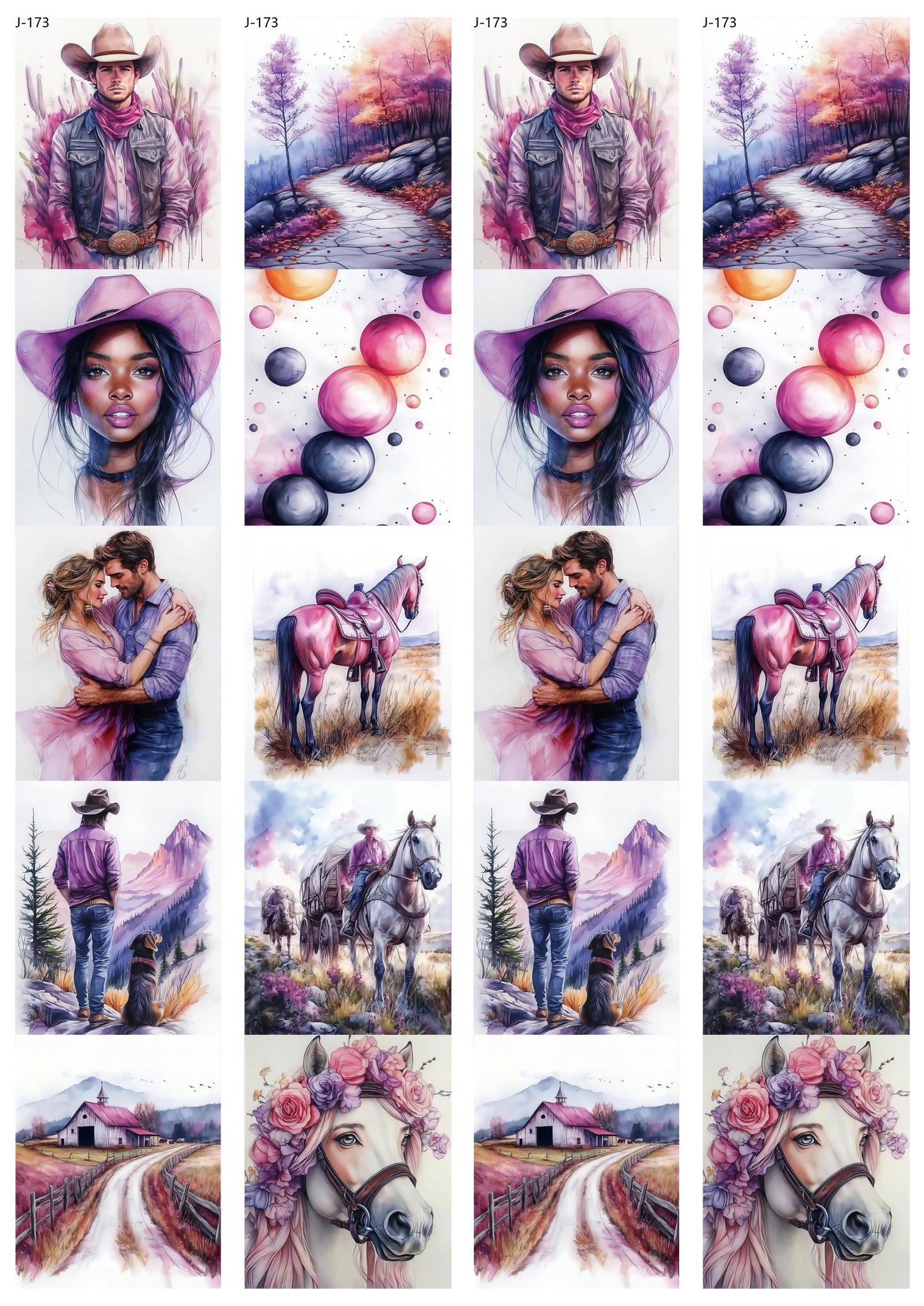 A173 embossed sticker