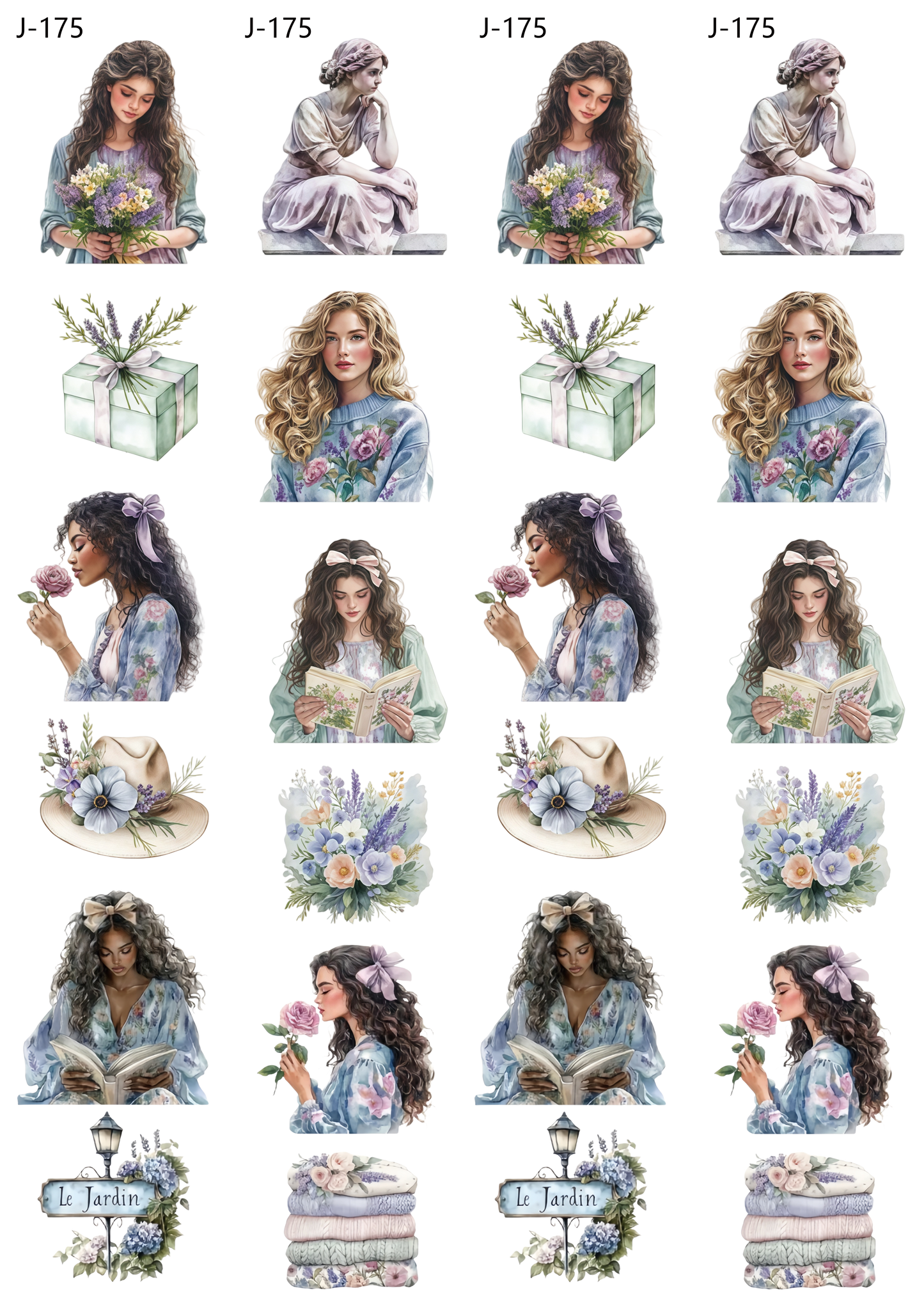 A175 embossed sticker