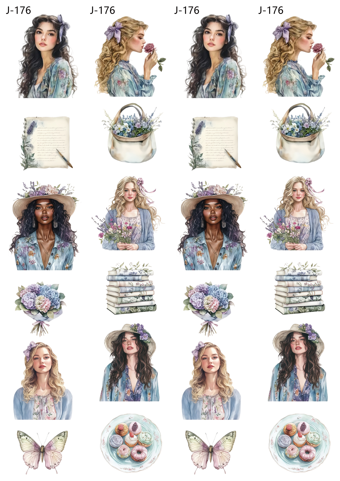 A176 embossed sticker