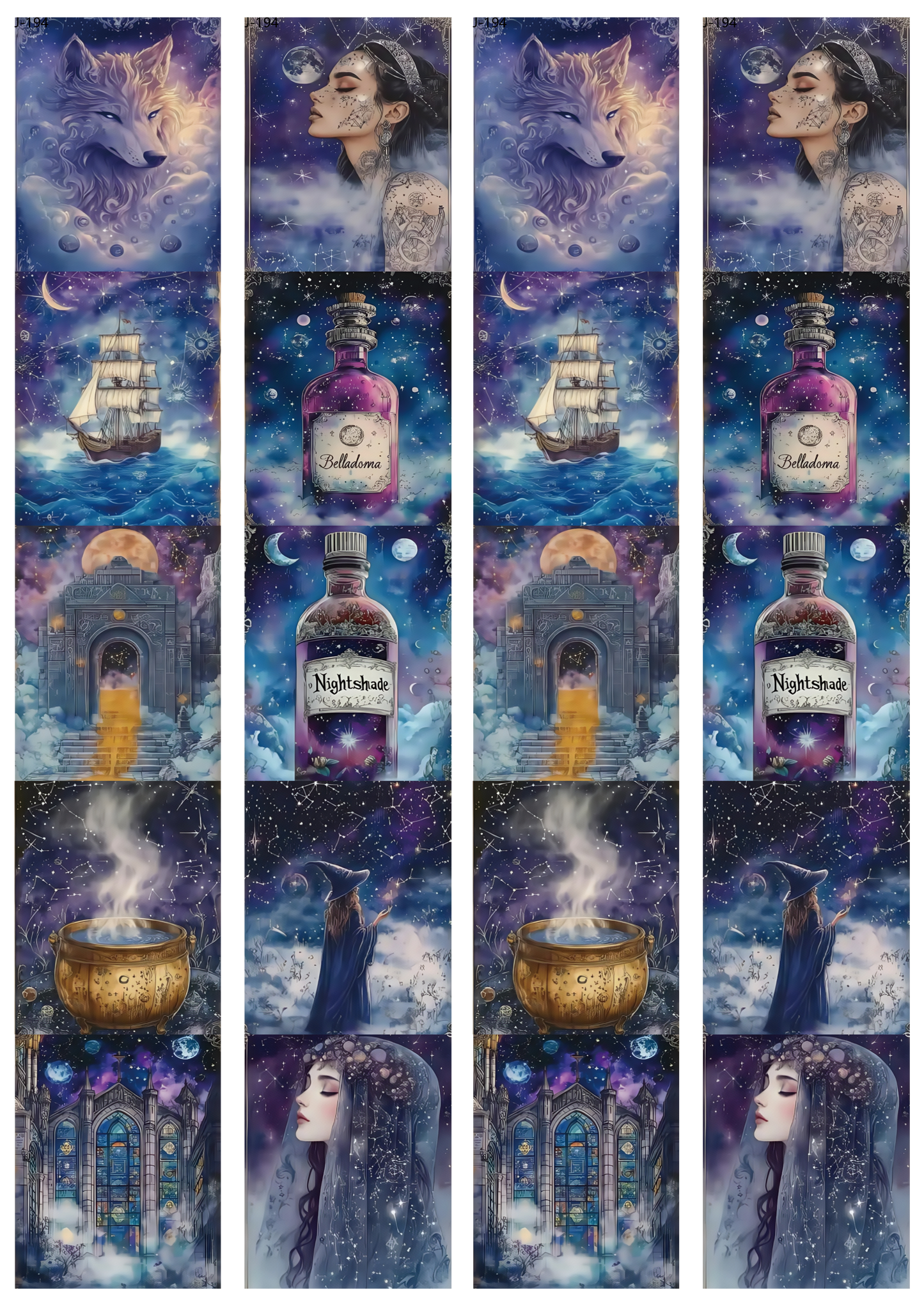 A194 embossed sticker