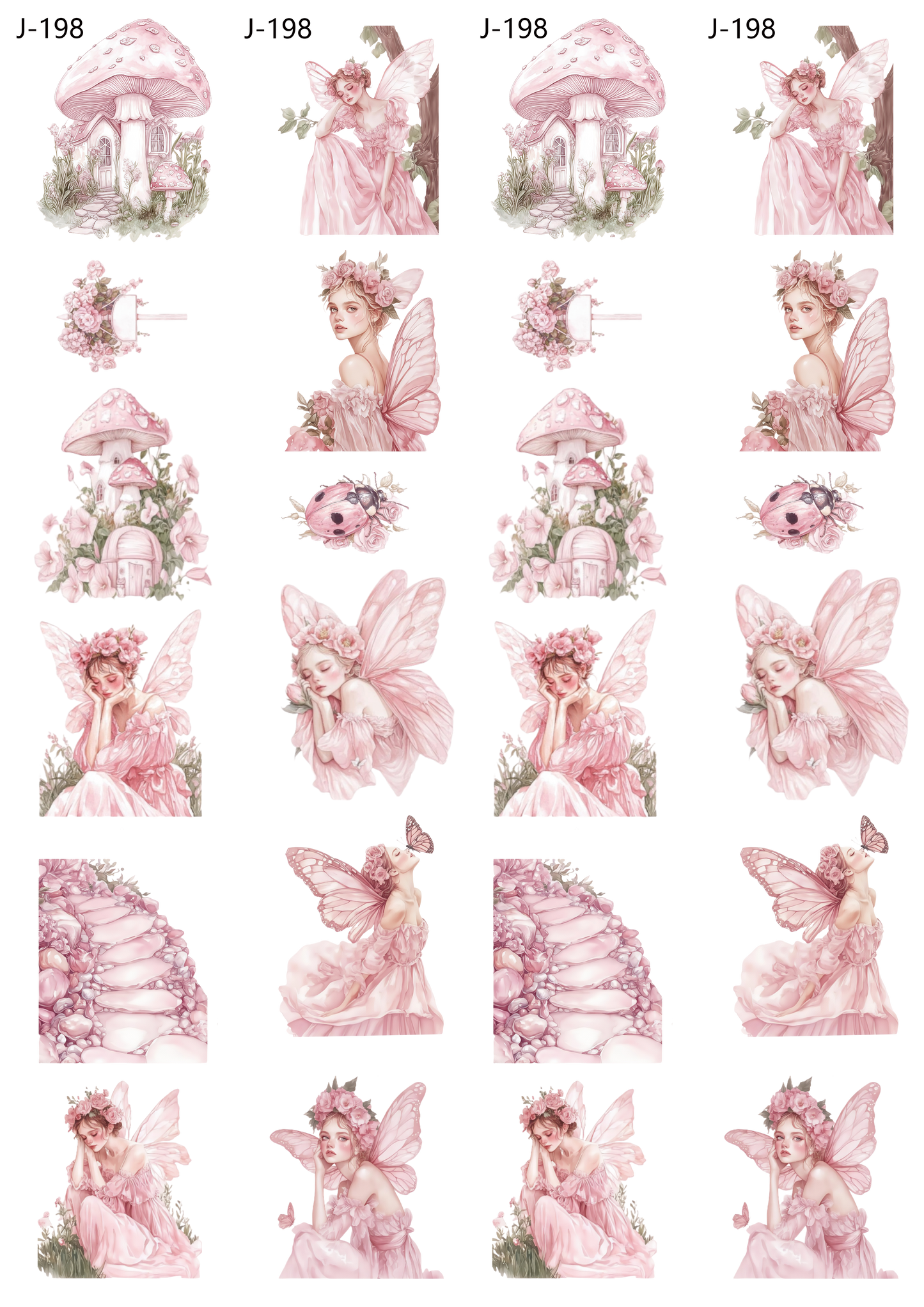 A198 embossed sticker