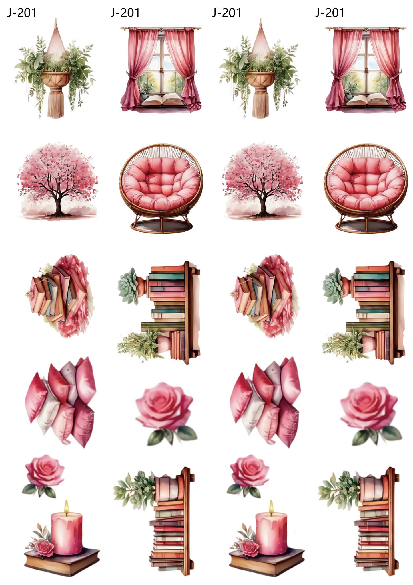 A201 embossed sticker