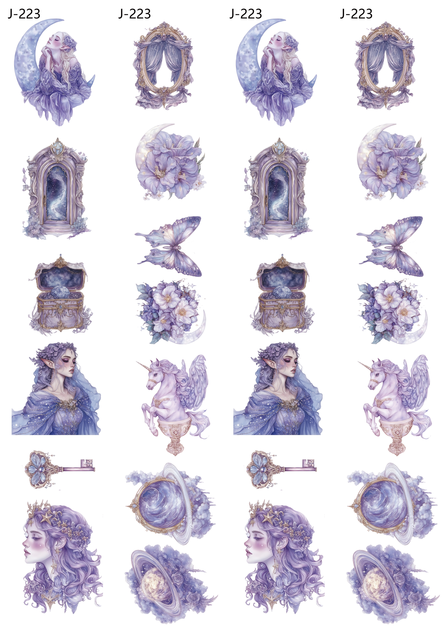 A223 embossed sticker