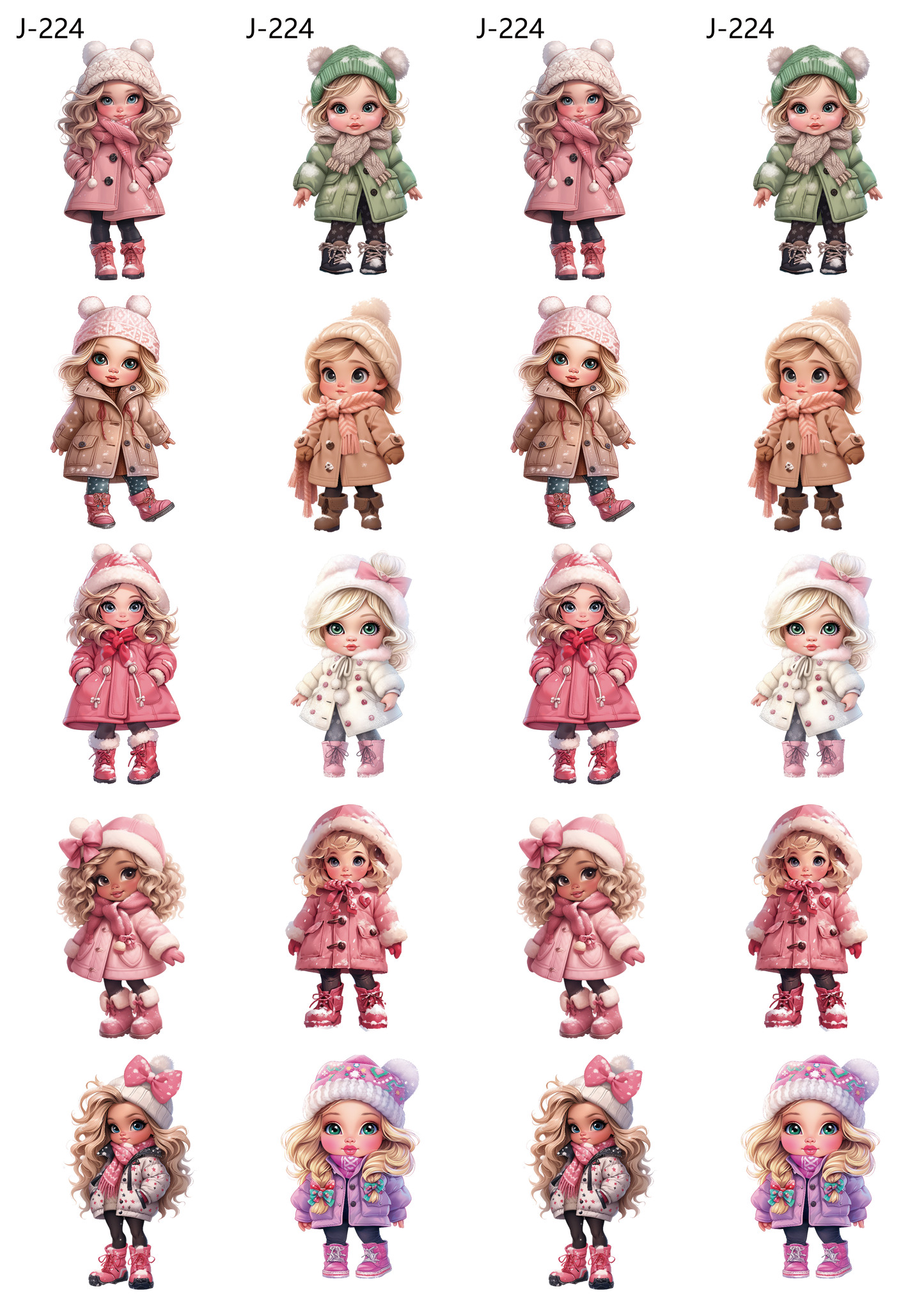 A224 embossed sticker