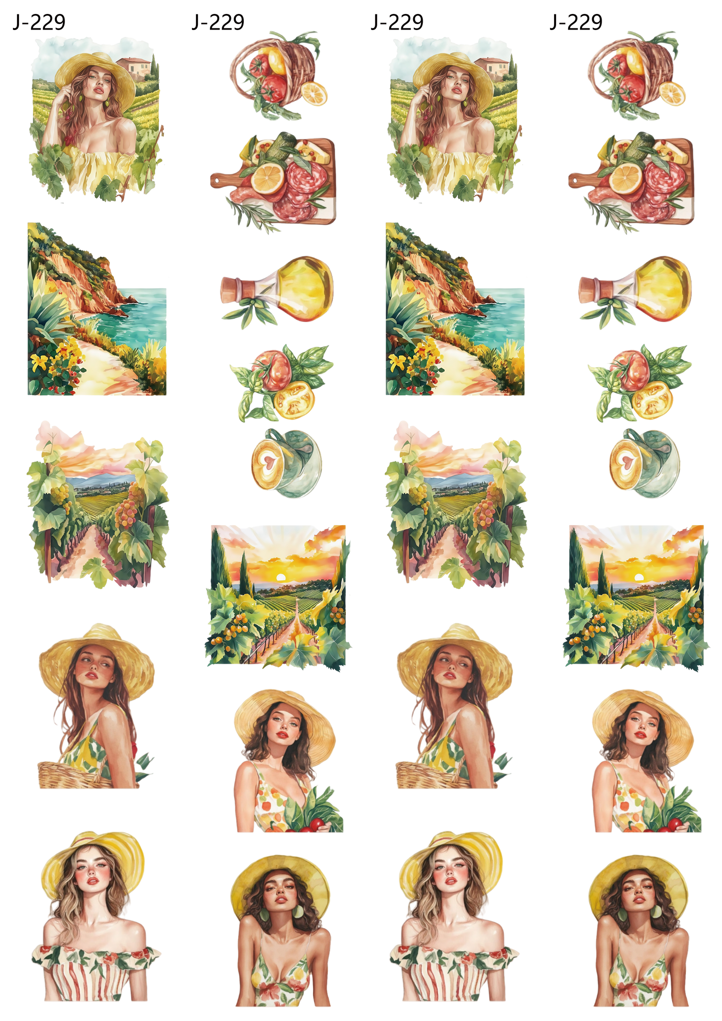 A229 embossed sticker