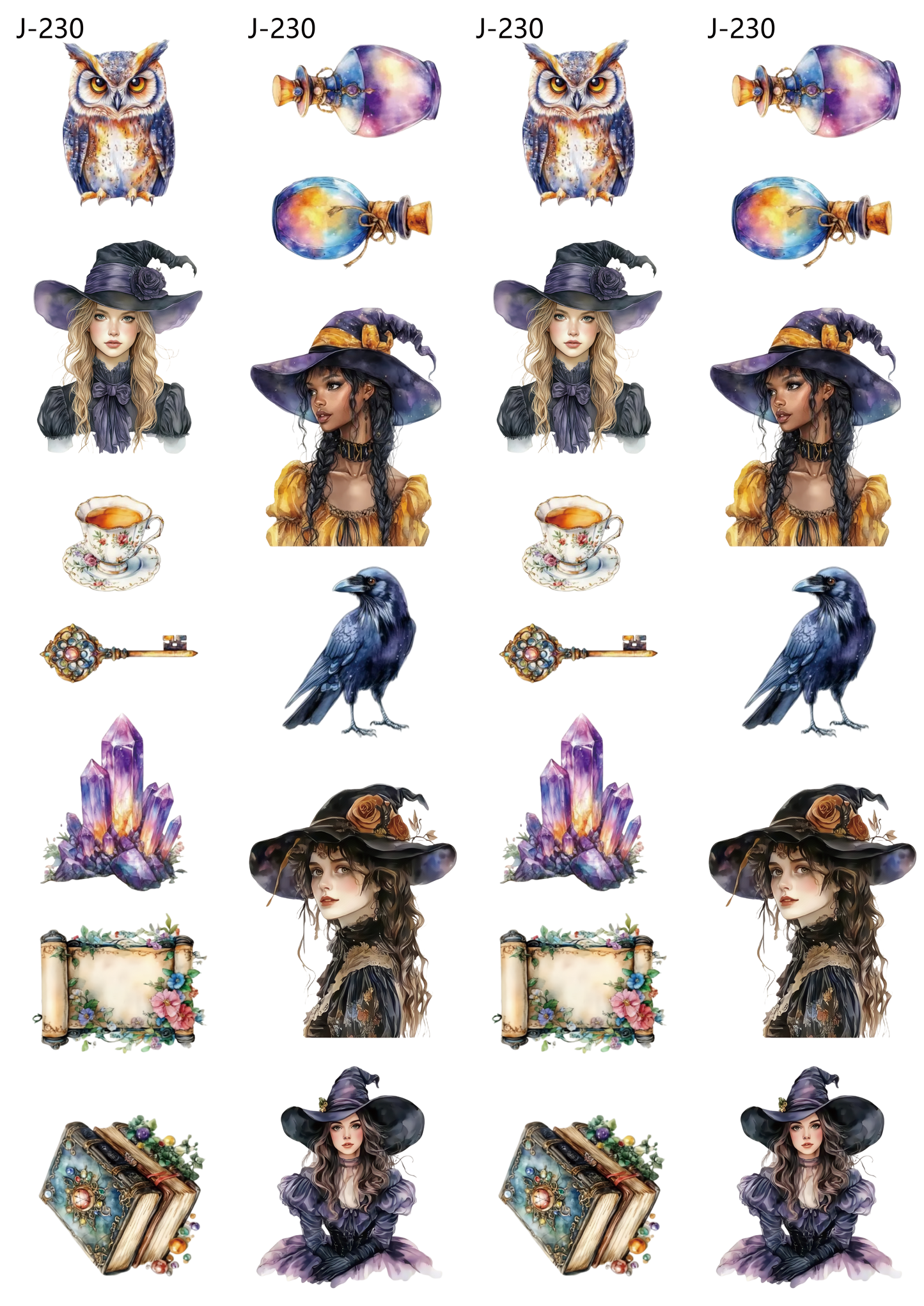 A230 embossed sticker