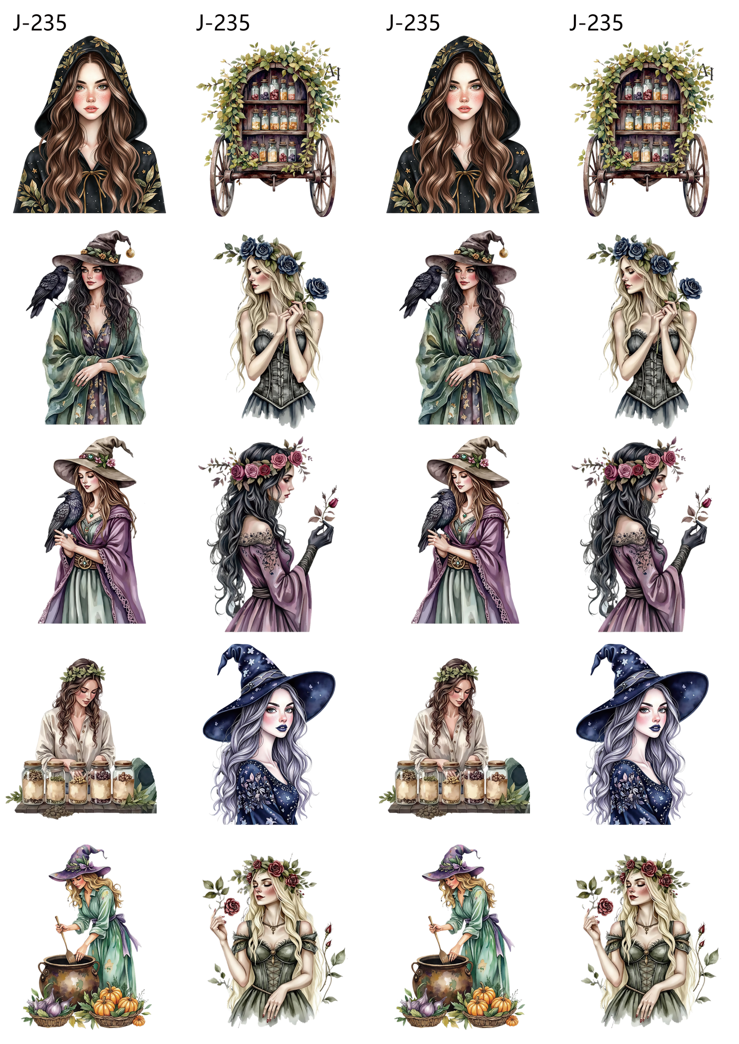 A235 embossed sticker