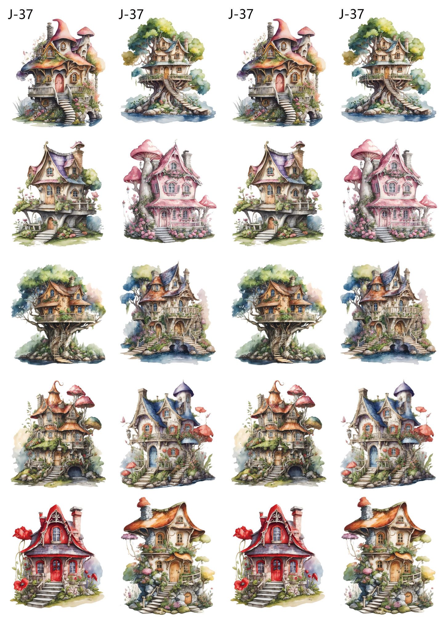 A37 embossed sticker