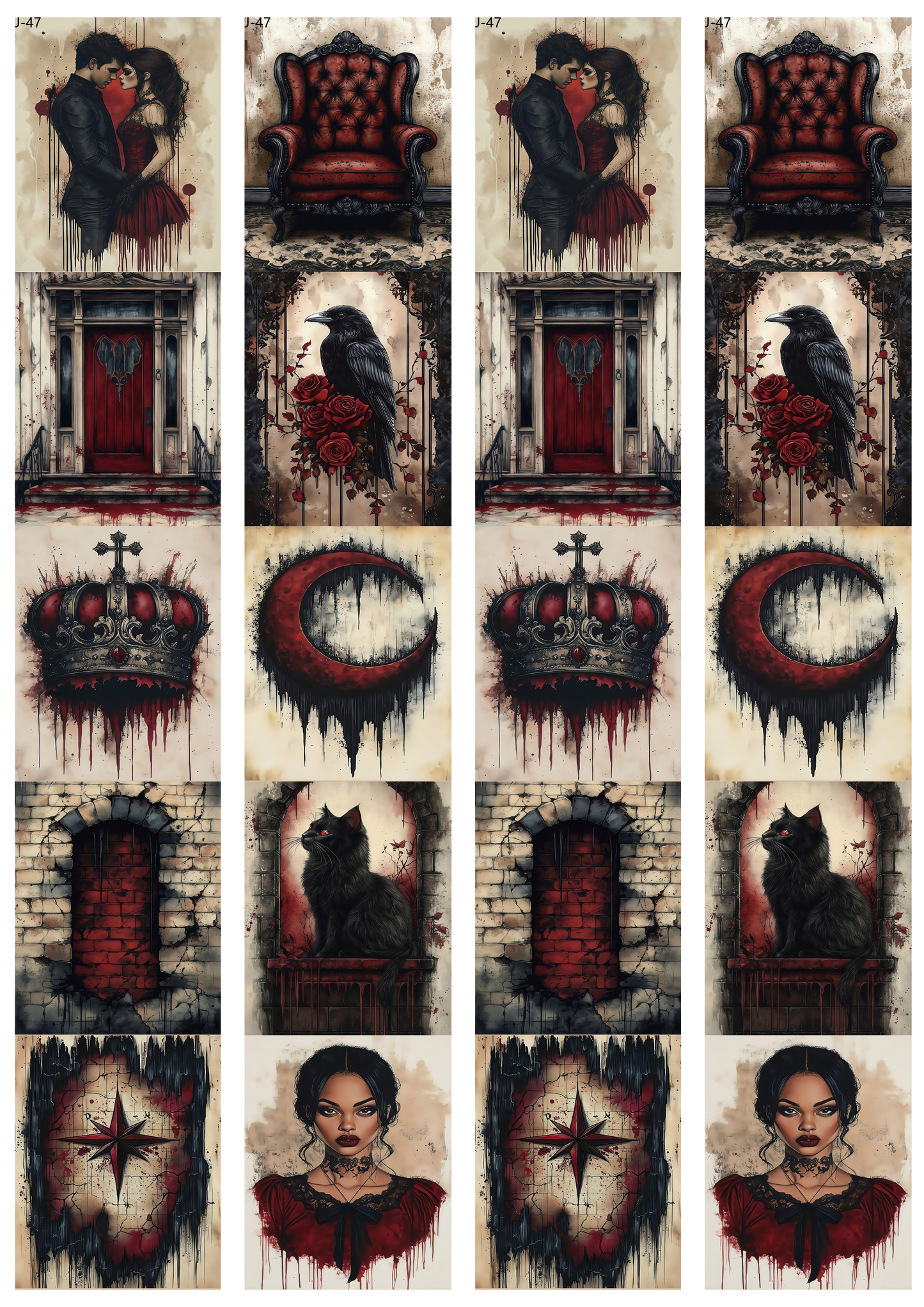 A47 embossed sticker