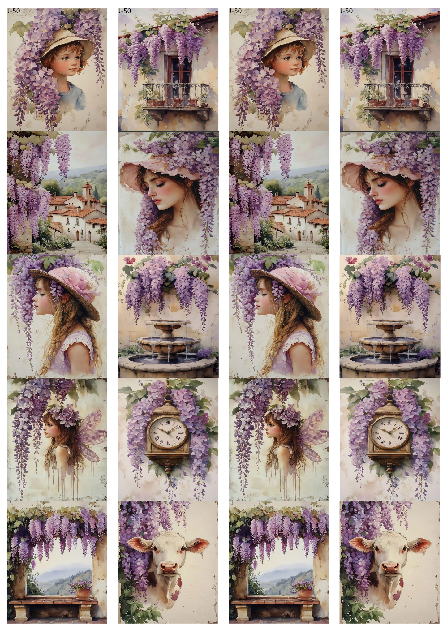 A50 embossed sticker