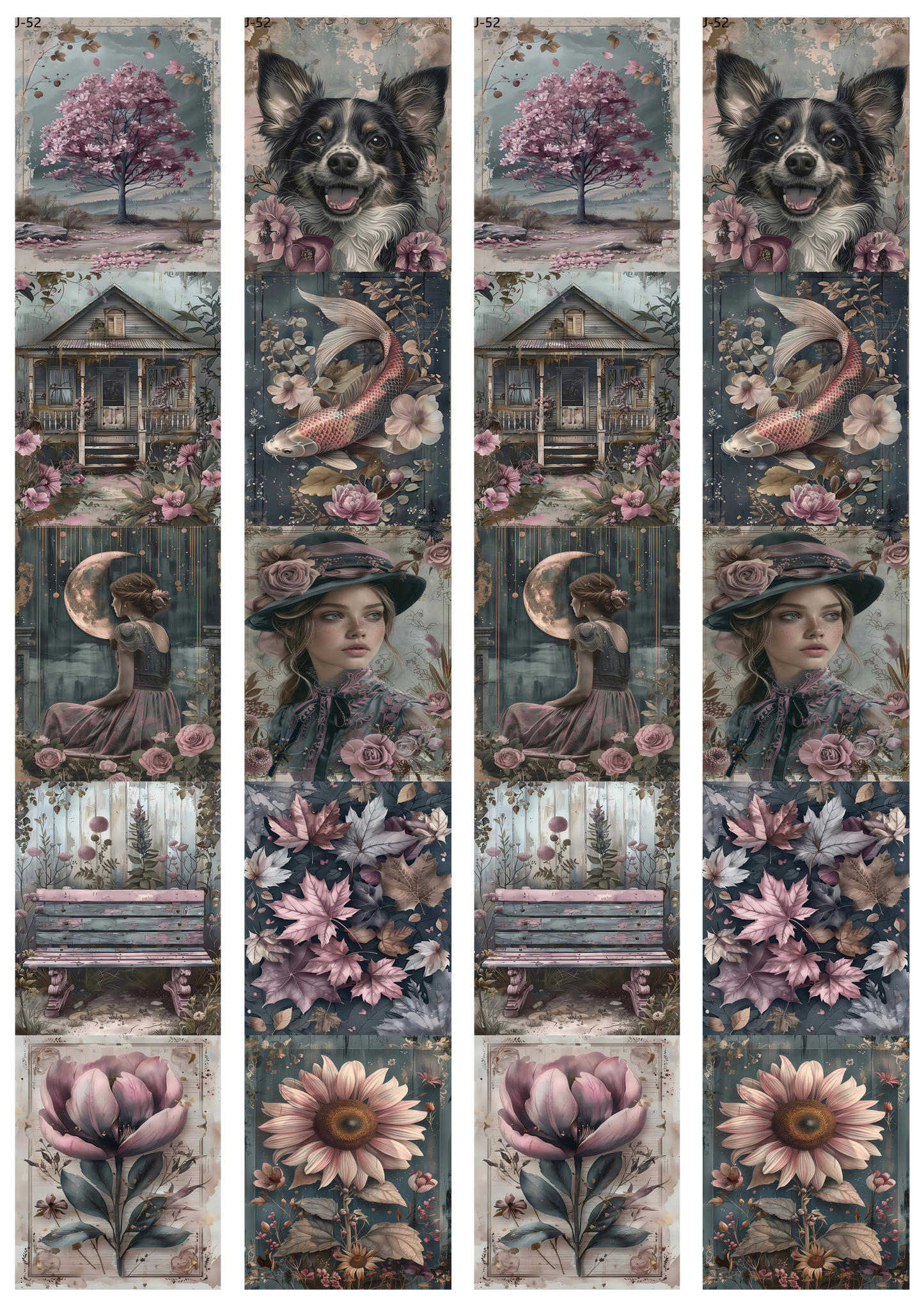 A52 embossed sticker