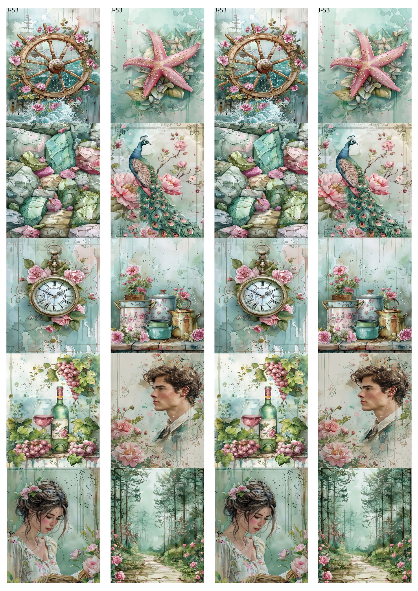 A53 embossed sticker