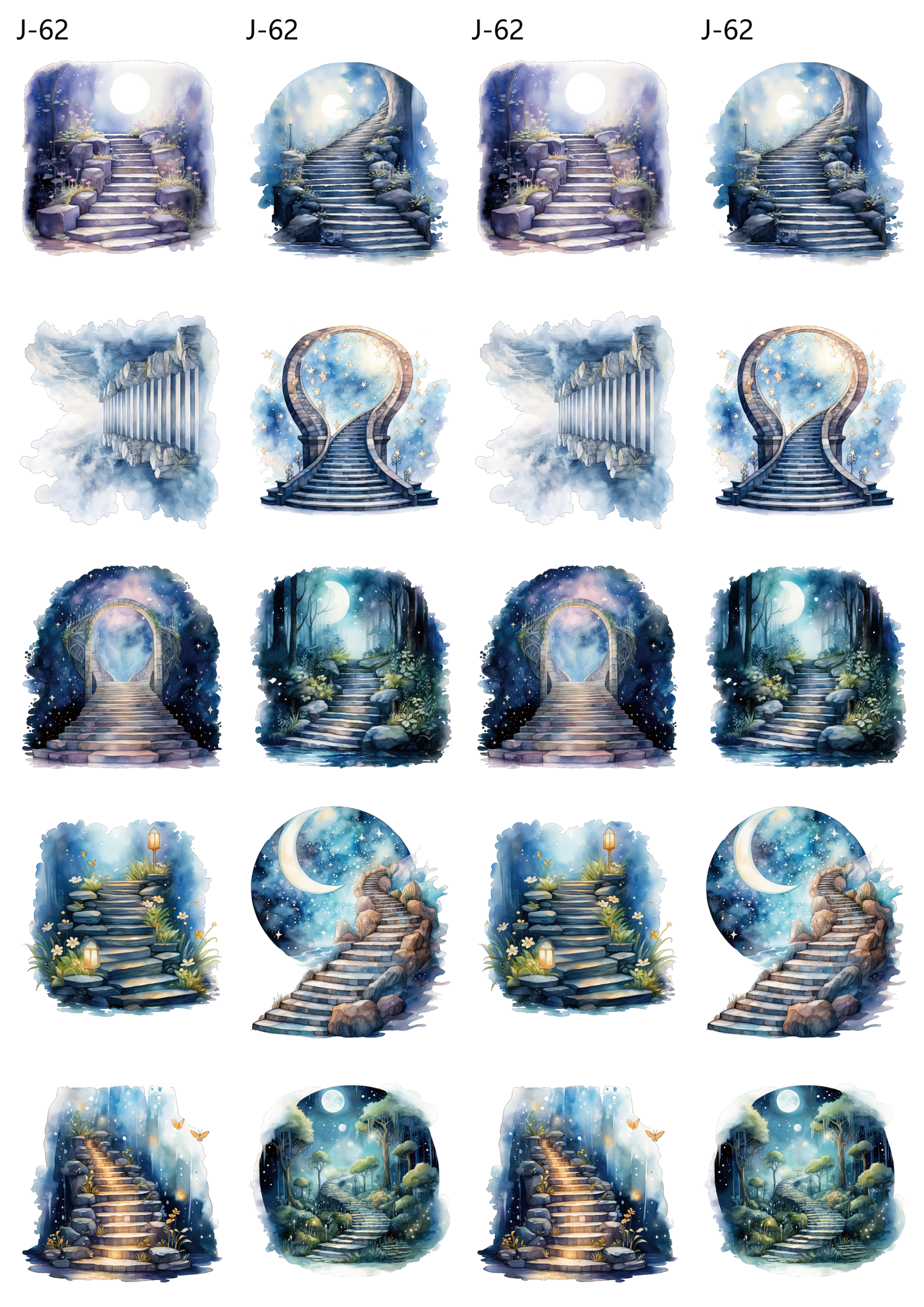 A62 embossed sticker