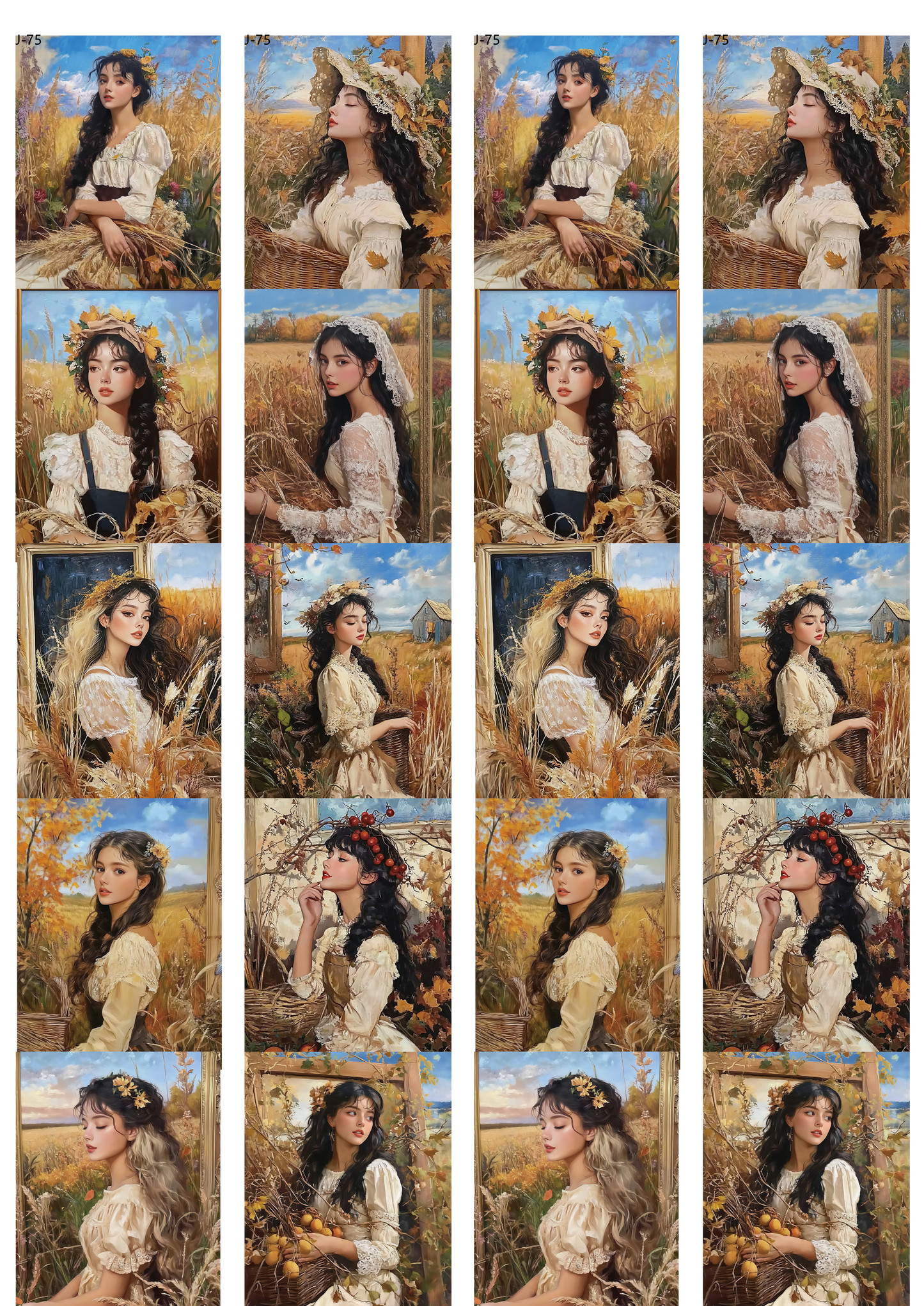 A75 embossed sticker