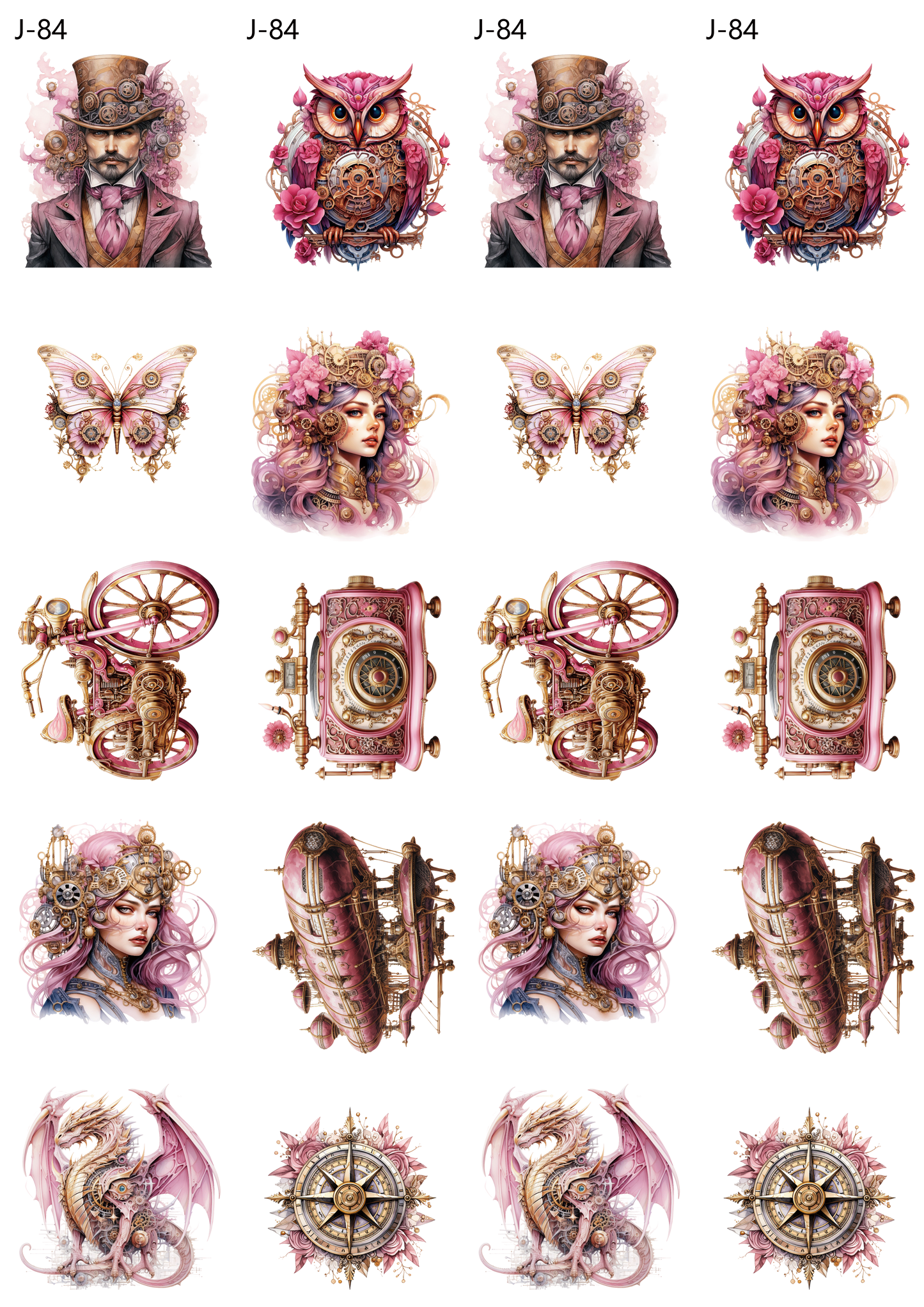 A84 embossed sticker