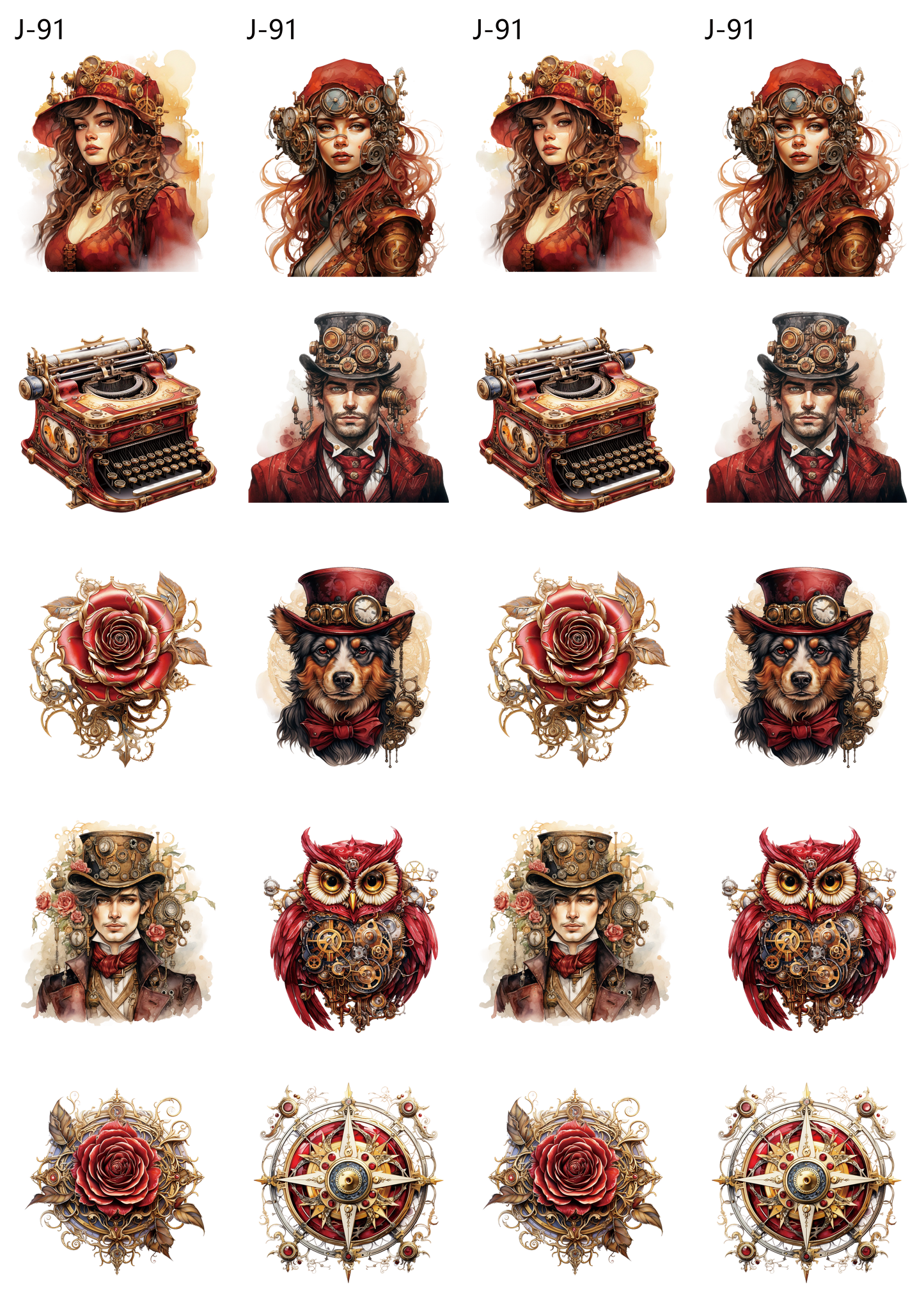 A91 embossed sticker