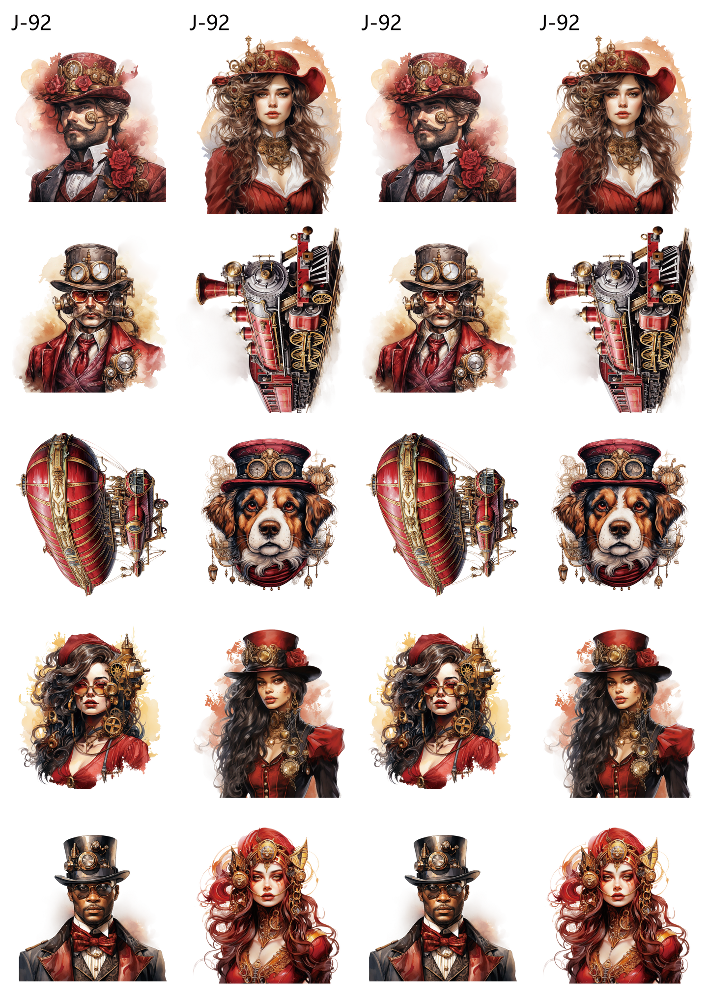 A92 embossed sticker