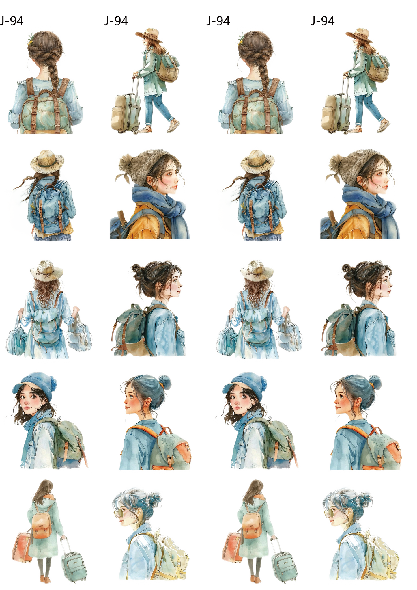 A94 embossed sticker