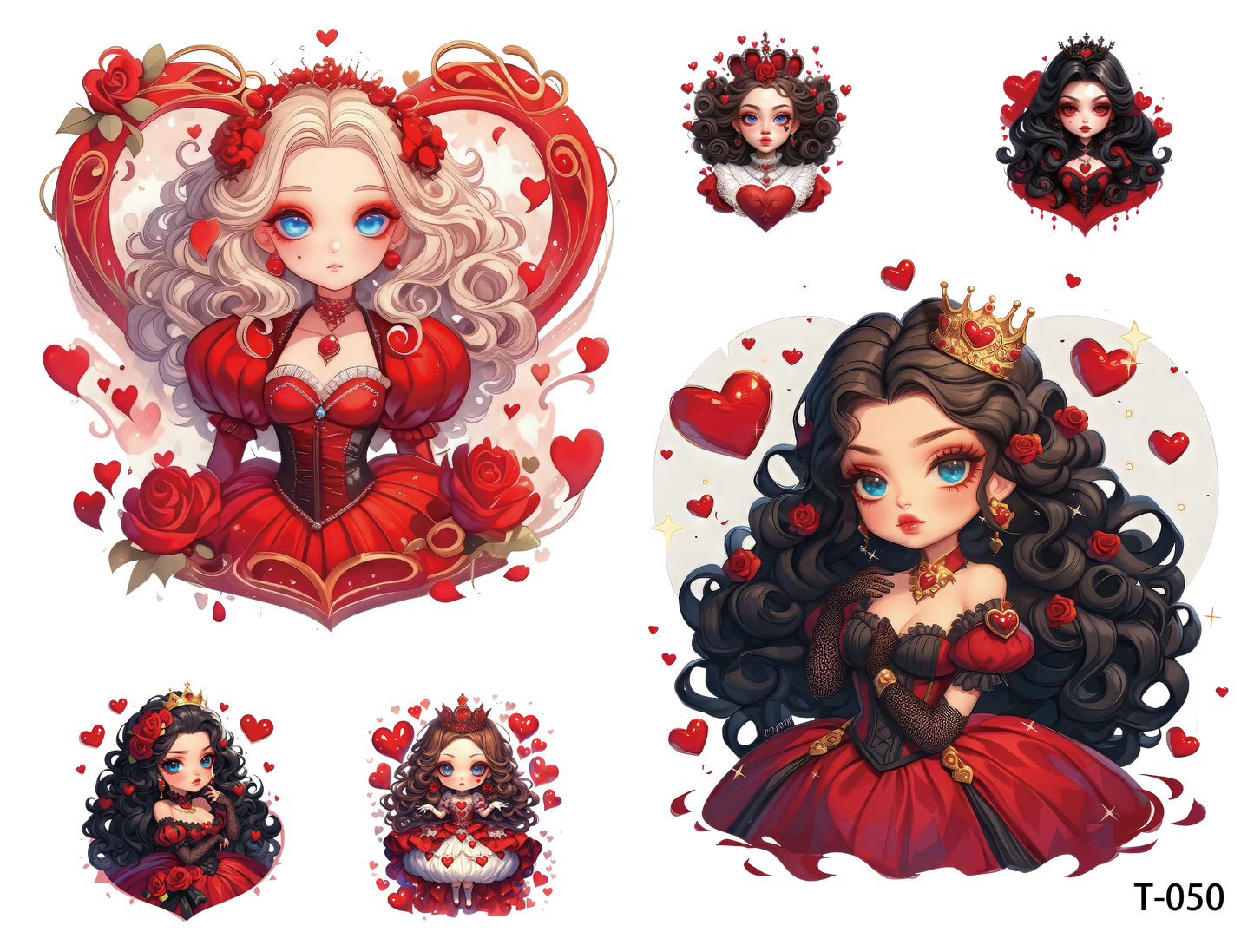 T041-T050 3D pre-cut embossed sticker 1pcs(4.92*3.74 inch) T050